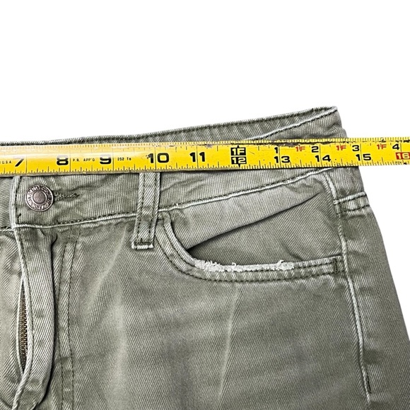 Vervet Leslie Distressed 90s Flare Jeans Green Size 28 - Picture 5 of 6